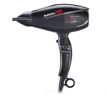 Babyliss Pro BAB6180IBE VULCANO V3  Ionic 2200W Черный парикмахерский фен для волос