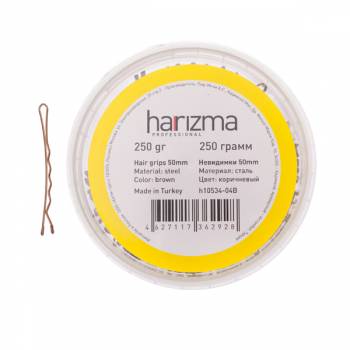 Harizma h10534-04B Невидимки 50 мм волна 250 гр. коричневые