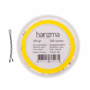 Harizma h10534-15B Невидимки 50 мм волна 250 гр. черные