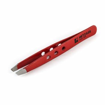 Metzger PT-360-D/R (Dotted) Пинцет скошенный красный
