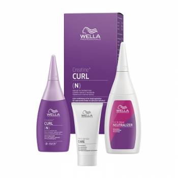 WELLA CREATINE+ CURL Набор для завивки нормальных волос, от тонких до трудноподдающихся 30/75/100мл