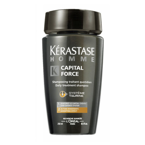 Kerastase HOMME Capital Force Мужской энергетический шампунь для сохранения массы волос 250мл