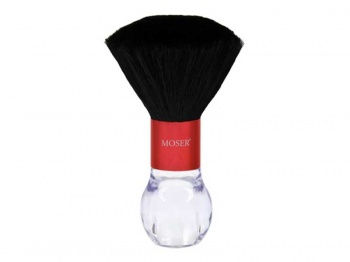 MOSER 0092-6170 Neck brush red Красная парикмахерская щетка-сметка для волос с фирменным логотипом