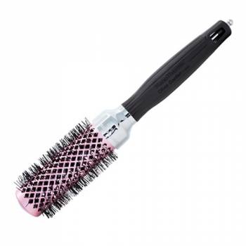 Olivia Garden PR-NT1PC-TH034-TP19 Термобрашинг для укладки волос керамический + ион NanoThermic 34мм роз/черн