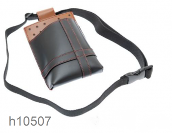 Harizma H10507 Черно-коричневая кобура для парикмахерских ножниц и расчесок