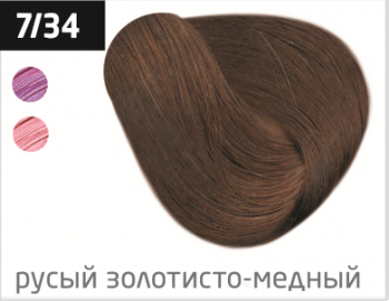 OLLIN PERFORMANCE  7/34 русый золотисто-медный 60мл Перманентная крем-краска для волос