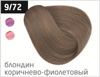 OLLIN PERFORMANCE  9/72 блондин коричнево-фиолетовый 60мл Перманентная крем-краска для волос