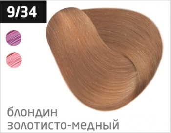 OLLIN PERFORMANCE  9/34 блондин золотисто-медный 60мл Перманентная крем-краска для волос
