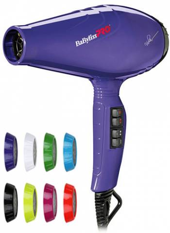Babyliss Pro Luminoso Viola Ionic 2100W BAB6350IPE Профессиональный парикмахерский фен для волос