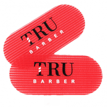 CH219 Красная липучка для волос "TRU BARBER" 2шт