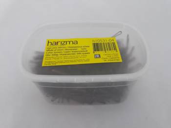 Harizma h10531-04 Коричневые волнистые невидимки для волос 60мм 500гр