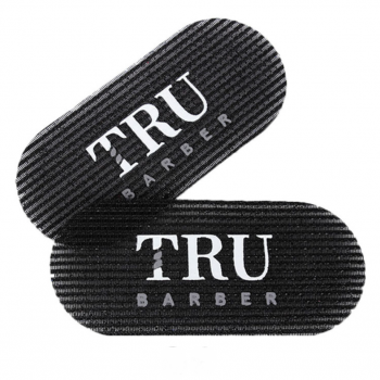 CH217 Чёрная липучка для волос "TRU BARBER" 2шт