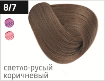 OLLIN SILK TOUCH  8/7 светло-русый коричневый 60мл Безаммиачный стойкий краситель для волос