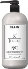 OLLIN PROFESSIONAL X-PLEX №1 X-Bond Booster Активатор связей для защиты от повреждения во время осветления, обесцвечивания, окрашивания и тонирования волос 250мл