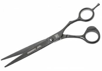 Katachi K3170B Black Ergonomic 7.0 Эргономичные прямые ножницы для скользящего среза