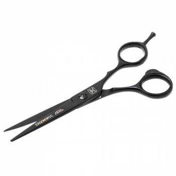 Katachi K3160B Black Ergonomic 6.0 Эргономичные прямые ножницы для скользящего среза