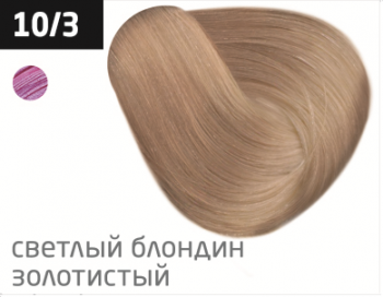 OLLIN PERFORMANCE 10/3 светлый блондин золотистый 60мл Перманентная крем-краска для волос