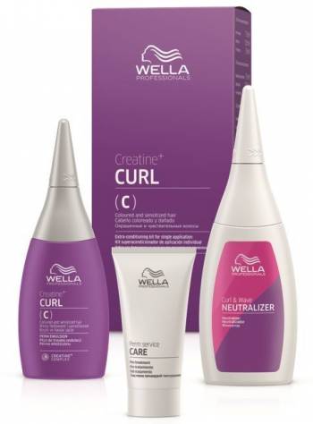 WELLA CREATINE+ CURL Набор для окрашенных и чувствительных волос 30/75/100мл