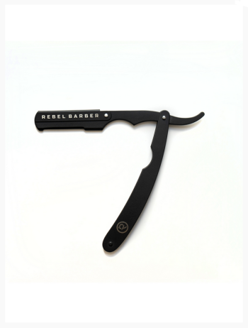 REBEL BARBER RB018 Protector Black Опасная бритва с защитой и сменным лезвием