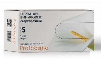 Перчатки PROFCOSMO винил 3,5 гр. ПРОЗРАЧНЫЕ S (50 пар)