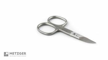 Metzger NS-118-M (CVD) Изогнутые ногтевые ножницы Microzahnung с насечкой