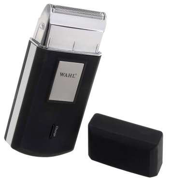 Wahl 3615-0471 Mobile shaver Akku 230V 50Hz black/silver Дорожная мужская мини-электробритва для бритья-шейвер для барбершопа и мужских стрижек