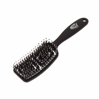 Harizma H10710 Jazzy Brush Черная средняя щетка для укладки волос нейлон + щетина