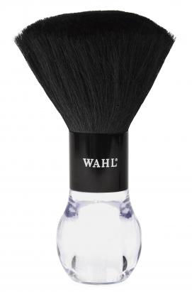 WAHL 0093-6090 Neck brush black Черная парикмахерская щетка-сметка для волос с фирменным логотипом
