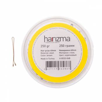 Harizma h10533-04B Невидимки 40 мм прямые 250 гр. коричневые