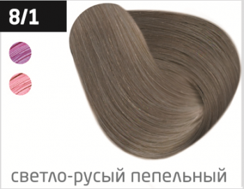 OLLIN SILK TOUCH  8/1 светло-русый пепельный 60мл Безаммиачный стойкий краситель для волос