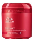 Wella Professional BRILLIANCE Line Крем-маска для окрашенных нормальных и тонких волос 150мл