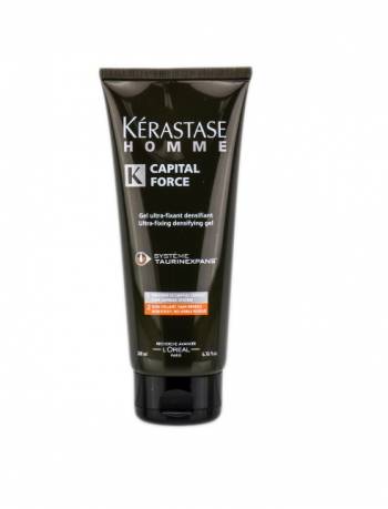 Kerastase HOMME Capital Force Ultra-Fixing Densifying Gel Мужской ультра-фиксирующий уплотняющий гель для сохранения массы волос 200мл