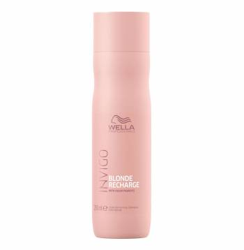 Wella Invigo Blonde Recharge Шампунь-нейтрализатор желтизны для холодных светлых оттенков волос 250мл