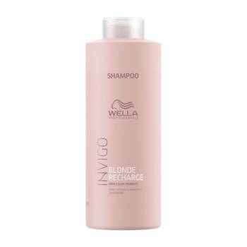 Wella Invigo Blonde Recharge Шампунь-нейтрализатор желтизны для холодных светлых оттенков 1000мл