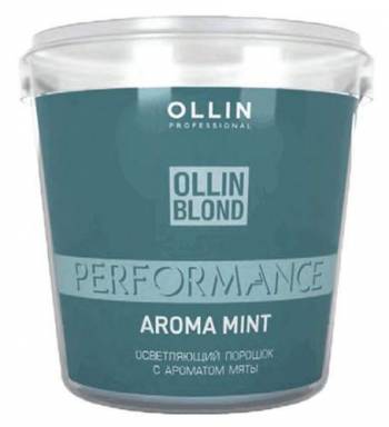 OLLIN BLOND PERFORMANCE Aroma Mint Осветляющий порошок с ароматом мяты 500г