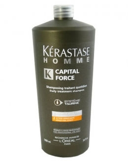 Kerastase HOMME Capital Force Мужской энергетический шампунь для сохранения массы волос 1000мл