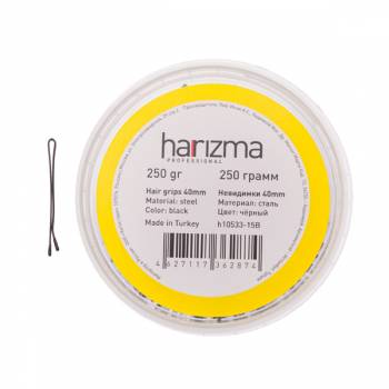 Harizma h10533-15B Невидимки 40 мм прямые 250 гр. черные