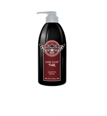 KONDOR Hair&Body Мужской шампунь для волос и тела "Дёготь" 750мл