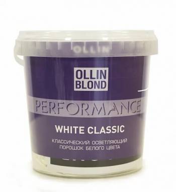 Ollin OLLIN BLOND PERFORMANCE White Classic Классический осветляющий порошок белого цвета 500г