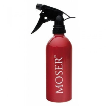 MOSER 0092-6160 Water spray bottle red Красный парикмахерский пульверизатор-распылитель воды с фирменным логотипом