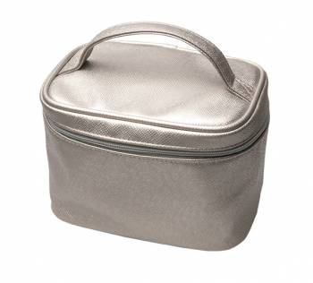 Titania 7757 Косметичка серый металлик 19х12,5х14см