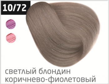 OLLIN PERFORMANCE 10/72 светлый блондин коричнево-фиолетовый 60мл Перманентная крем-краска для волос