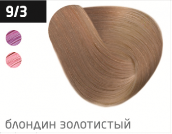 OLLIN SILK TOUCH  9/3 блондин золотистый 60мл Безаммиачный стойкий краситель для волос